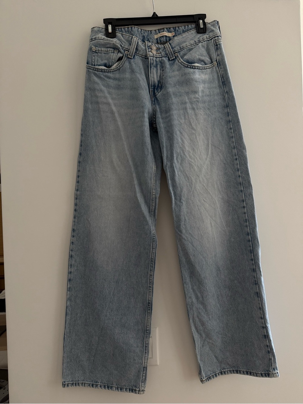 Levi's Faded Light Blue Wide-Leg Jeans
